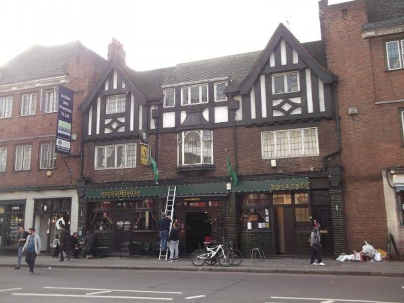 Spread Eagle London E2 taken Oct 2014. (Pub, External, Key). Published on 31-10-2014 