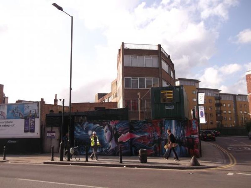 Flying Scud London E2 site thereof taken Oct 2014. (Pub, External, Key). Published on 30-10-2014