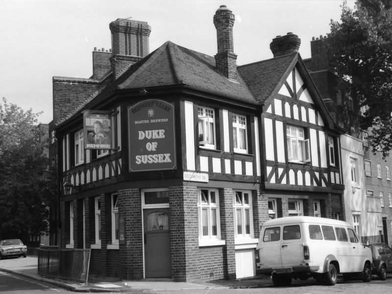 Duke of Sussex London E2 taken in Sept 1988. (Pub, External). Published on 22-02-2018 