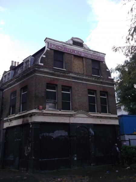 Duke of Cambridge London E2 taken Oct 2014. (Pub, External, Key). Published on 30-10-2014