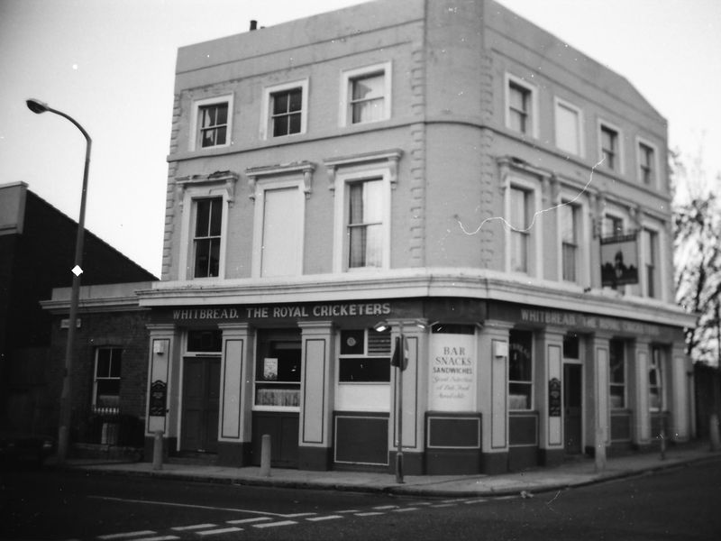 Royal Cricketers London E2 taken in 1986. (Pub, External). Published on 22-02-2018
