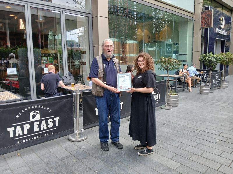 Tap East London E20-2025. (Award, Key). Published on 14-07-2025