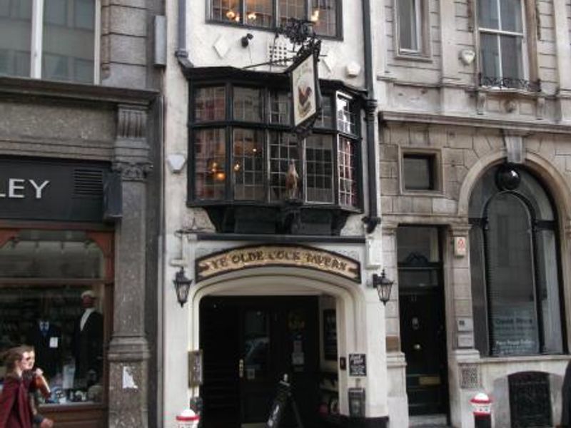 Cock Tavern London EC4 taken Apr 2012. (Pub, External, Key). Published on 01-12-2013