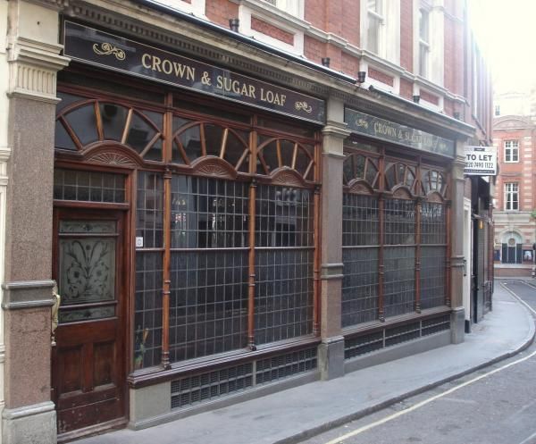Crown & Sugarloaf London EC4 taken Jan 2008. (Pub, External, Key). Published on 01-12-2013