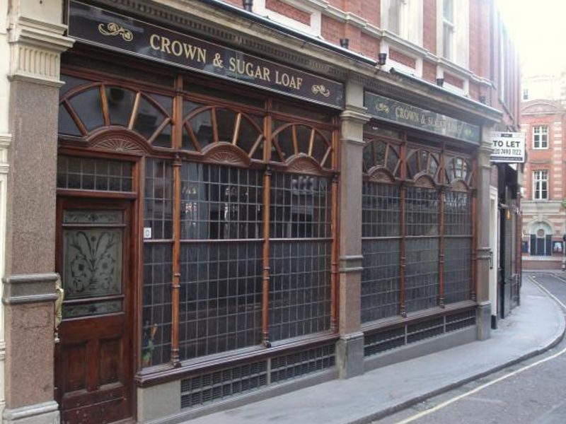 Crown & Sugarloaf London EC4 taken Jan 2008. (Pub, External, Key). Published on 01-12-2013