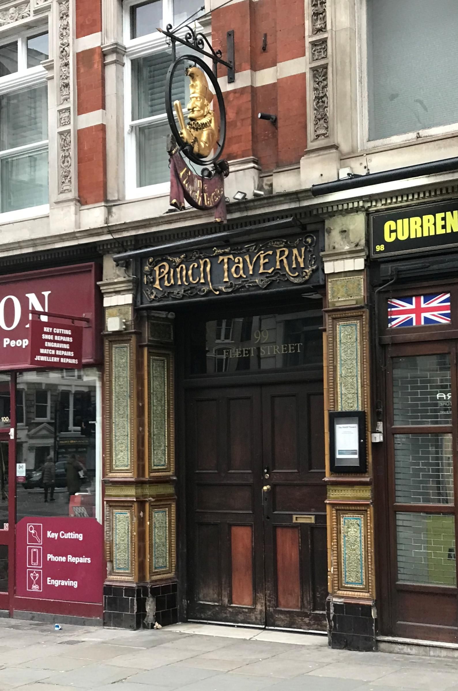 Punch Tavern London EC4. 20241228.. (Pub, External, Key). Published on 30-12-2024