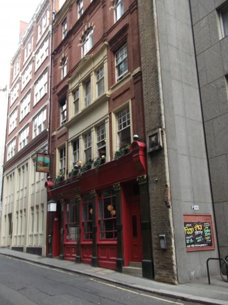Coach & Horses London EC4 taken Feb 2012. (Pub, External, Key). Published on 01-12-2013