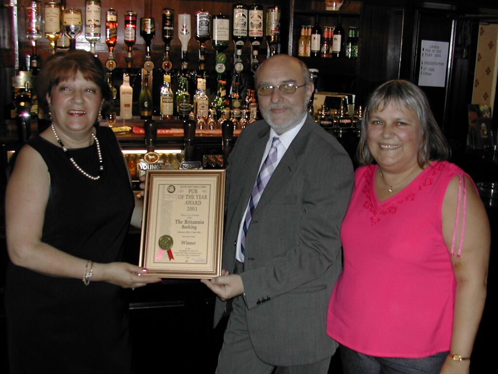 Britannia - Barking - Pub of the Year Award 2003. (Pub, Award). Published on 05-01-2014