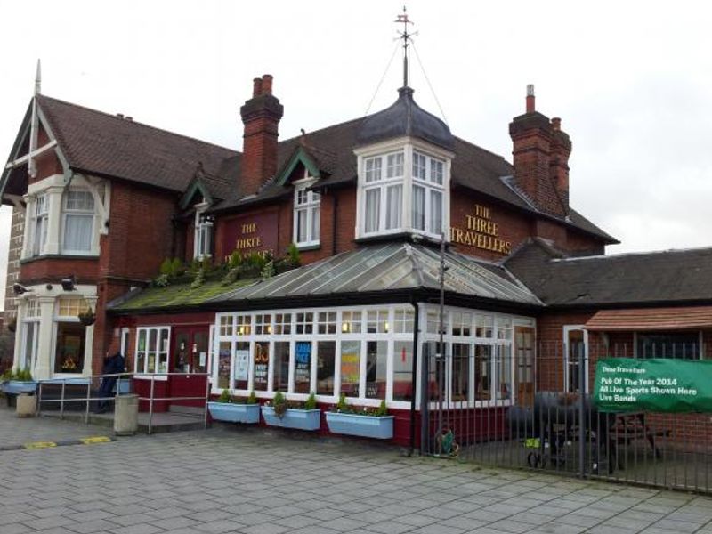 Three Travellers - Dagenham (2). (Pub, External, Key). Published on 08-02-2016