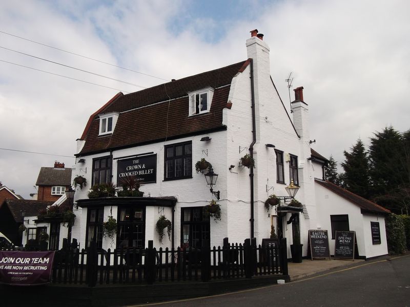 Crown & Crooked Billet - Woodford Bridge (2). (Pub, External). Published on 06-04-2015