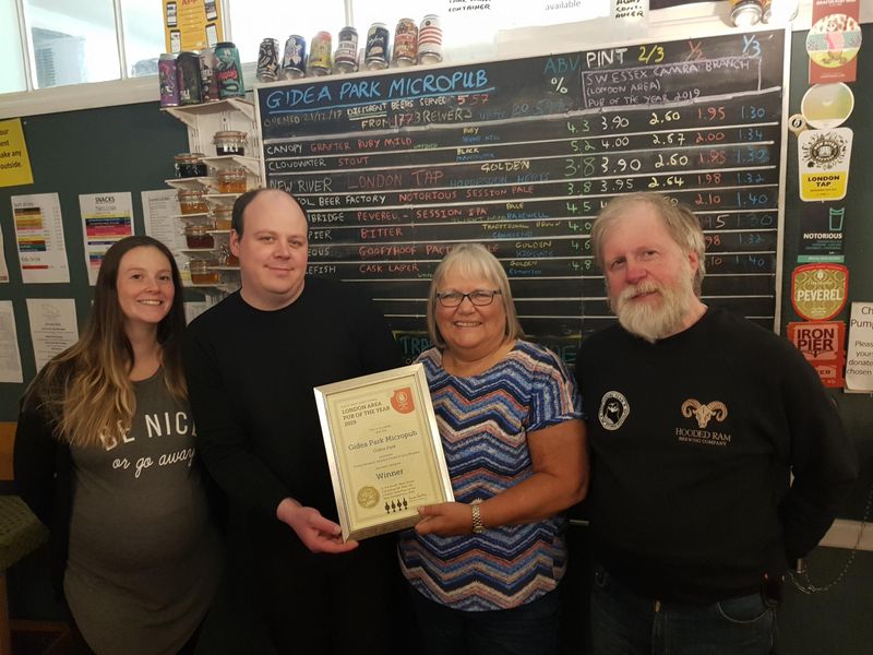 Gidea Park Micropub - Gidea Park PotY (A). (Pub, Bar, Publican, Award, Key). Published on 23-05-2019