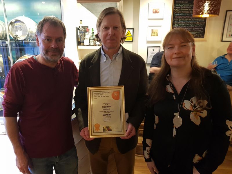 Hop Inn Micropub - Hornchurch (B) - Branch Cider PotY. (Pub, Bar, Publican, Award). Published on 13-12-2021 