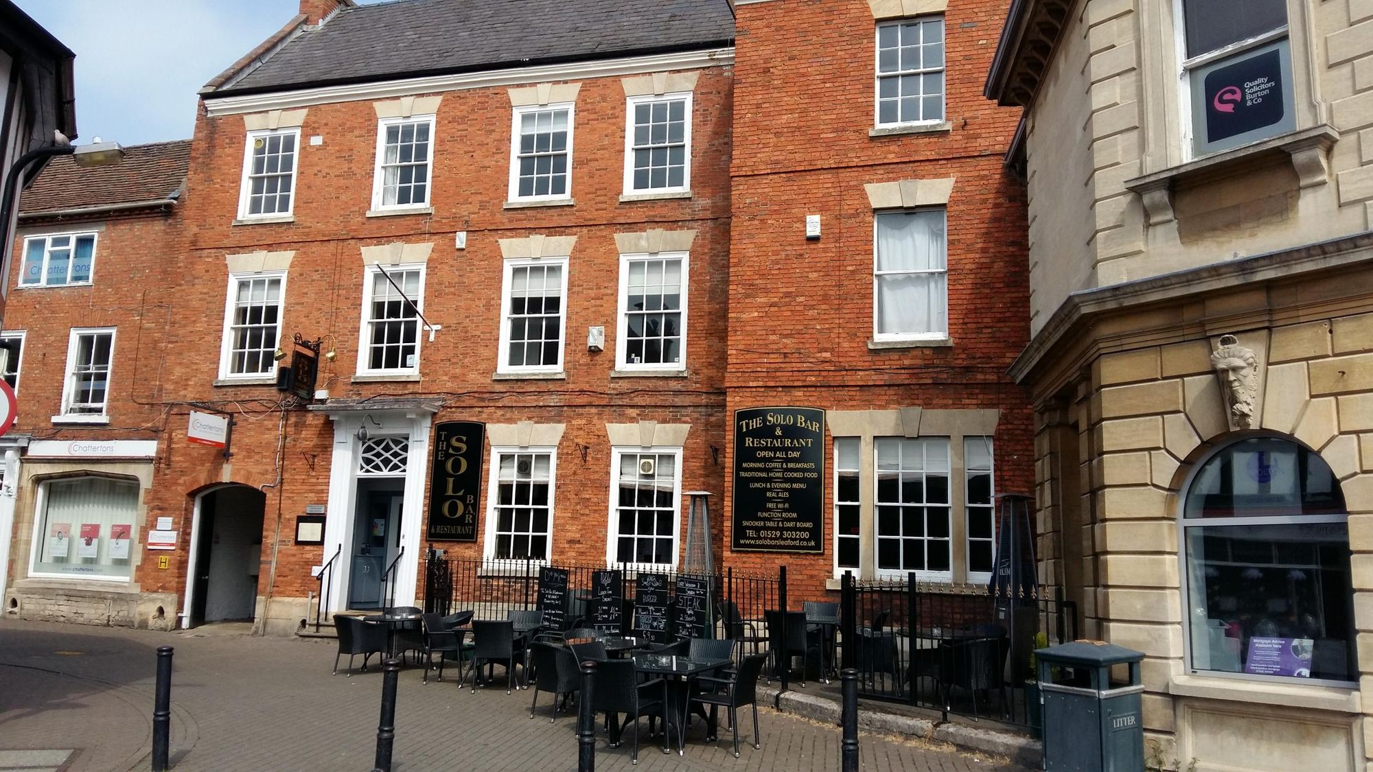 Solo Bar & Restaurant, Sleaford. (Pub, External, Key). Published on 02-05-2019