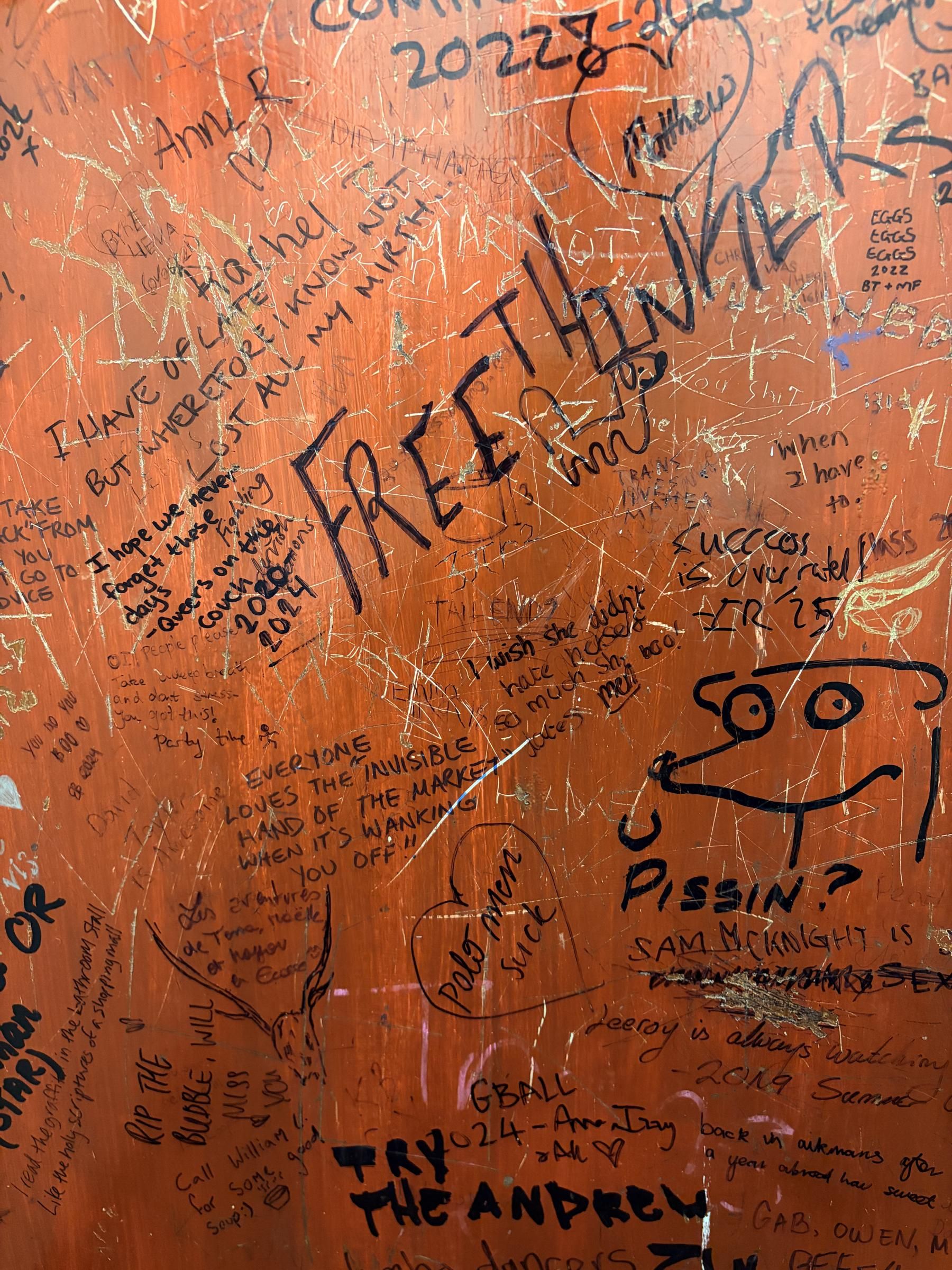 The infamous graffiti . (Pub). Published on 25-01-2026