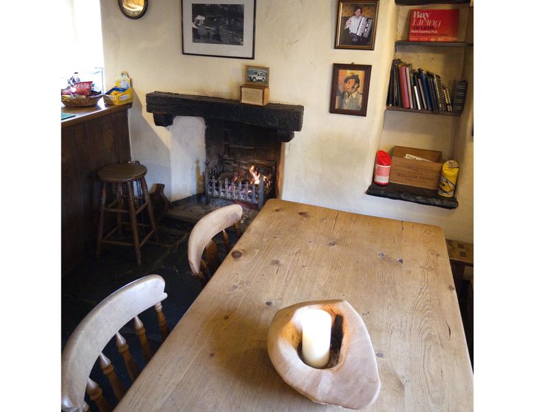 Seating and the fire in the bar. (Pub, Bar). Published on 02-04-2026 