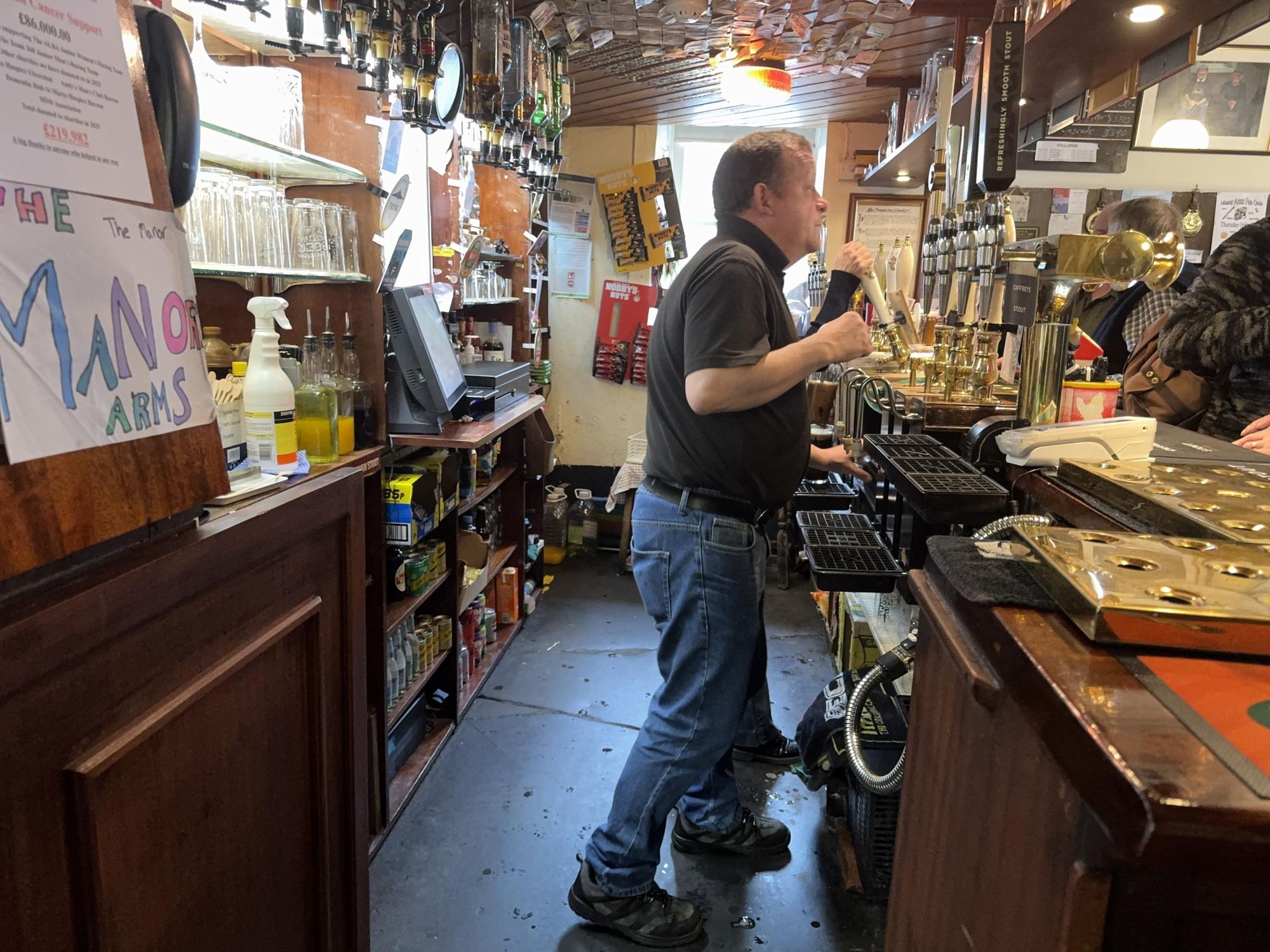 Behind the bar. (Pub, Bar, Publican). Published on 11-04-2026