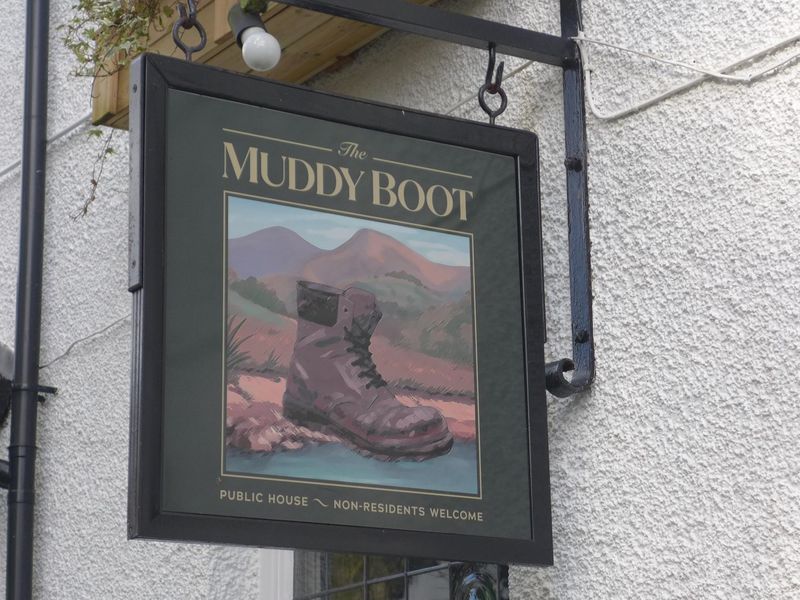 Muddy Boot sign (13/03/2026 Don Grant). (Pub, External, Sign, Key). Published on 25-03-2026