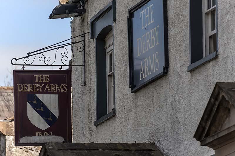 Derby Arms sign. (Pub, Sign). Published on 25-11-2019