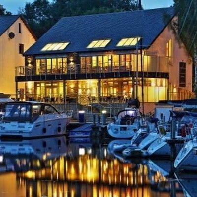 Boathouse Windermere Marina at night. (External, Key). Published on 01-01-1970