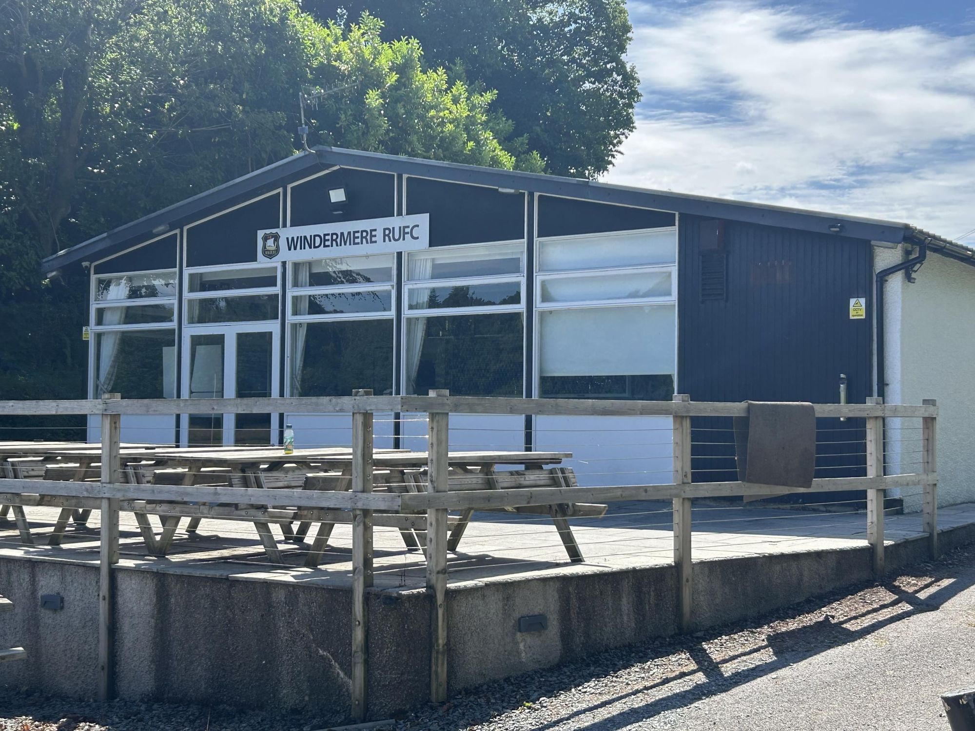 The clubhouse and outside seating (19/07/2026 Martyn Jones). (Pub, External, Key). Published on 22-07-2026