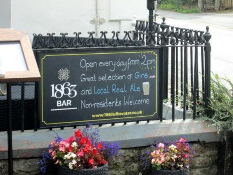 1863 Pooley Bridge beers. (Pub, External, Sign). Published on 01-01-1970