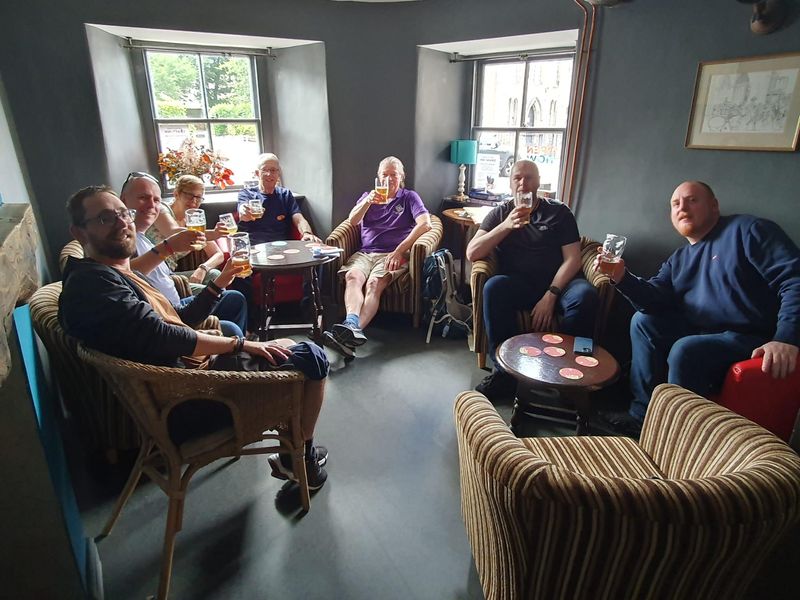 Solway CAMRA branch members enjoying the Old Forge. (Pub, Branch). Published on 01-01-1970