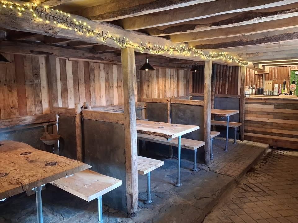Seating in the bar (1/04/2026 Cow Shed Tap Room). (Pub, Bar). Published on 01-07-2026