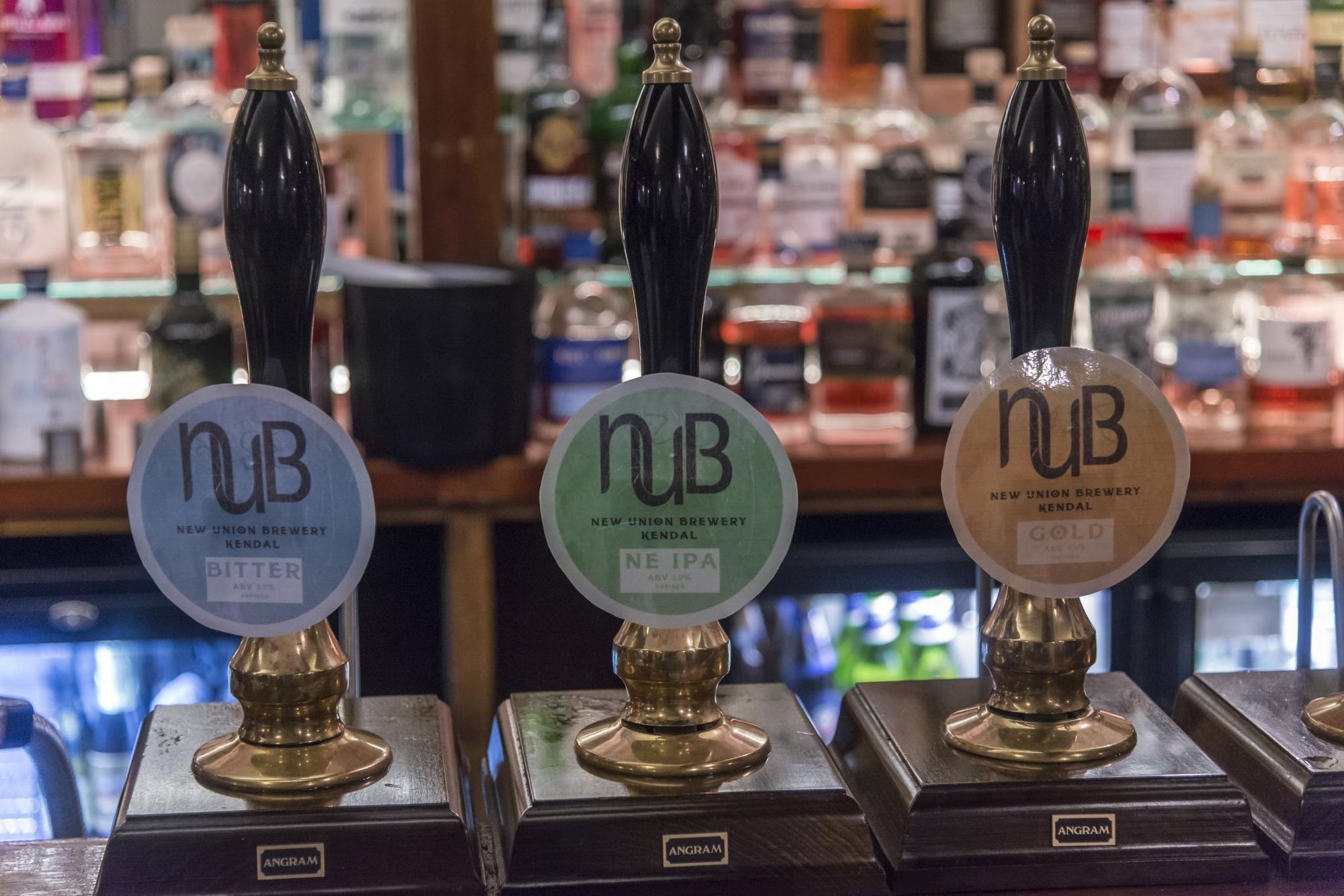 New Union Brewery pumps. (Pub, Brewery). Published on 02-08-2019