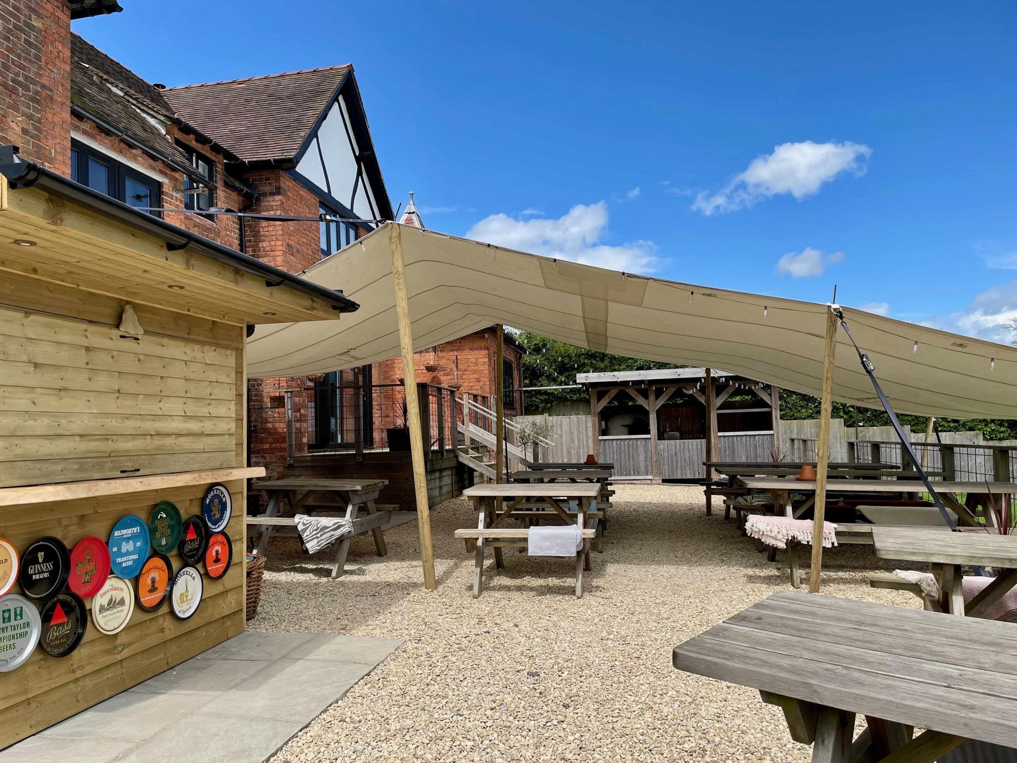 May 2024 showing the outside bar and pizza shed.. (External). Published on 27-05-2024
