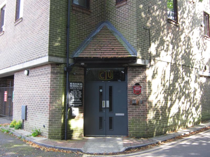 Esher War Memorial Club. (Pub, External, Key). Published on 14-09-2017