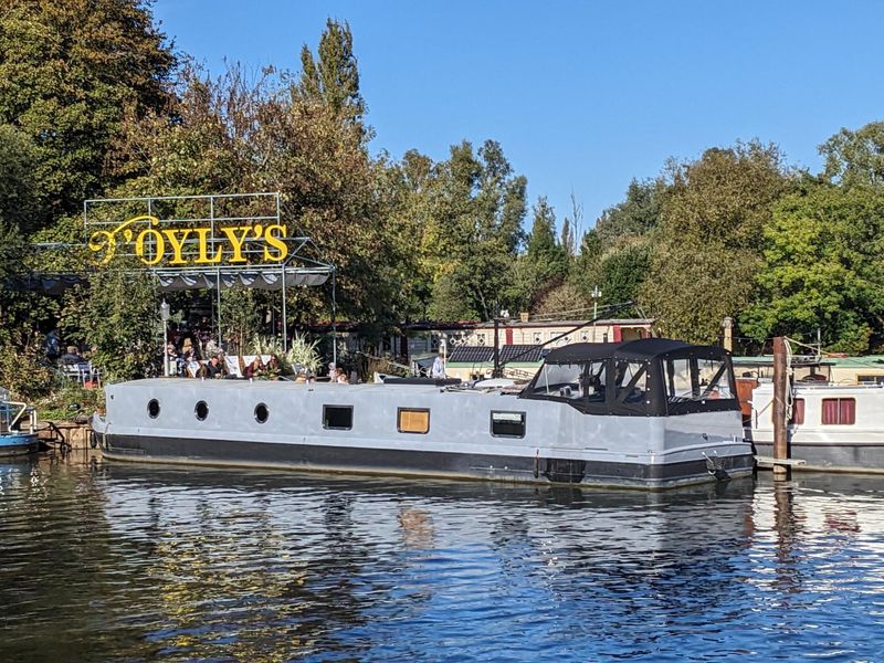 D'Oyly's - view from Thames towpath. (External, Key). Published on 17-10-2023