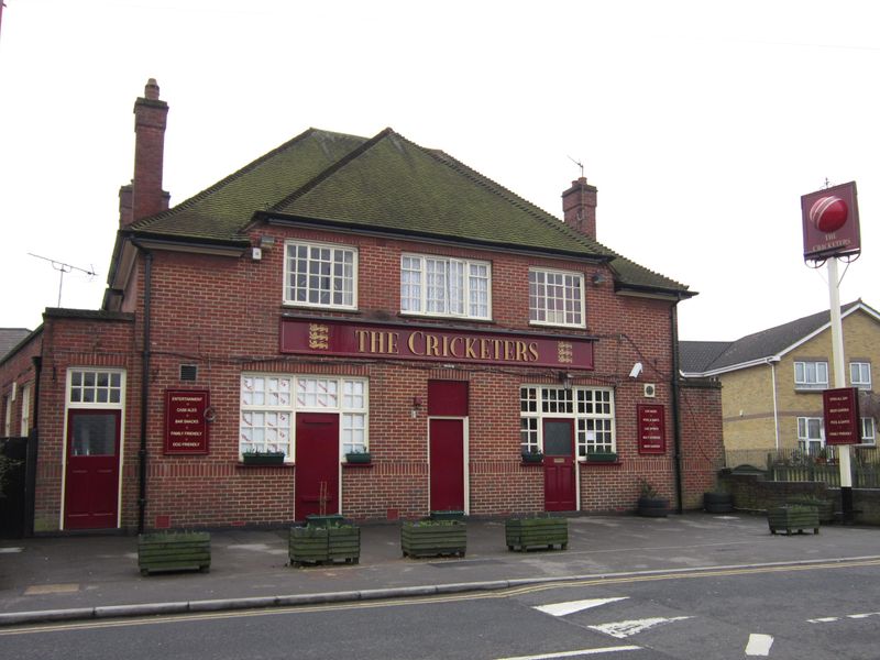 Cricketers - Hook, Chessington. (Pub, External). Published on 16-03-2013
