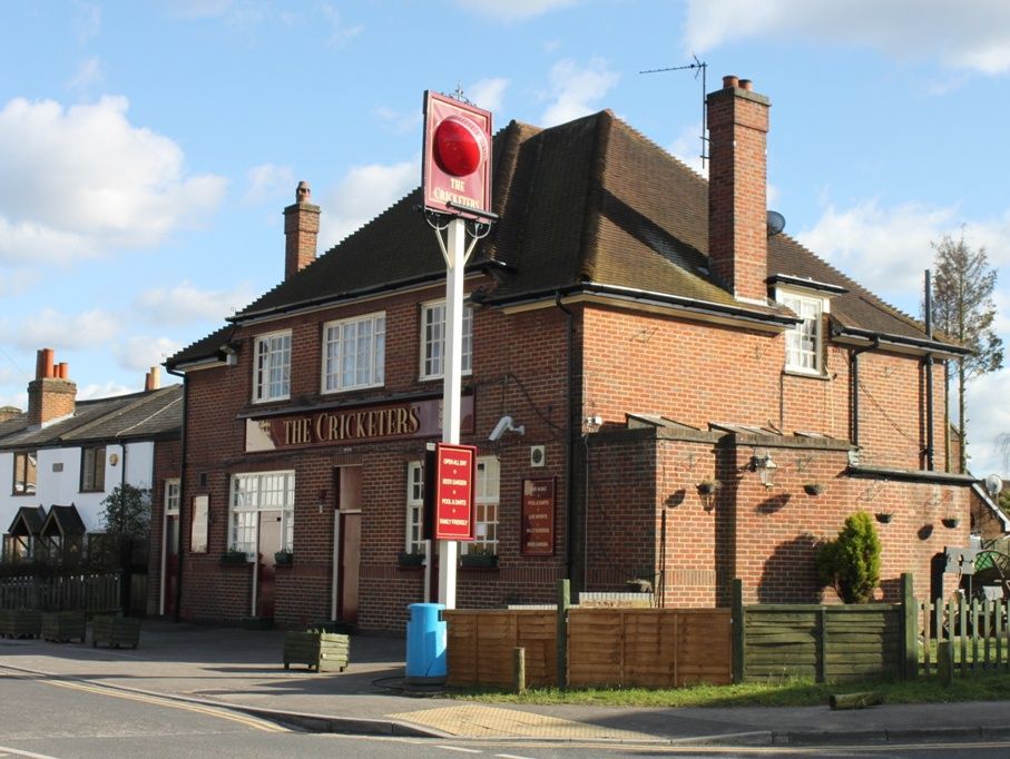 Cricketers - Hook, Chessington. (Pub, External, Key). Published on 16-03-2013