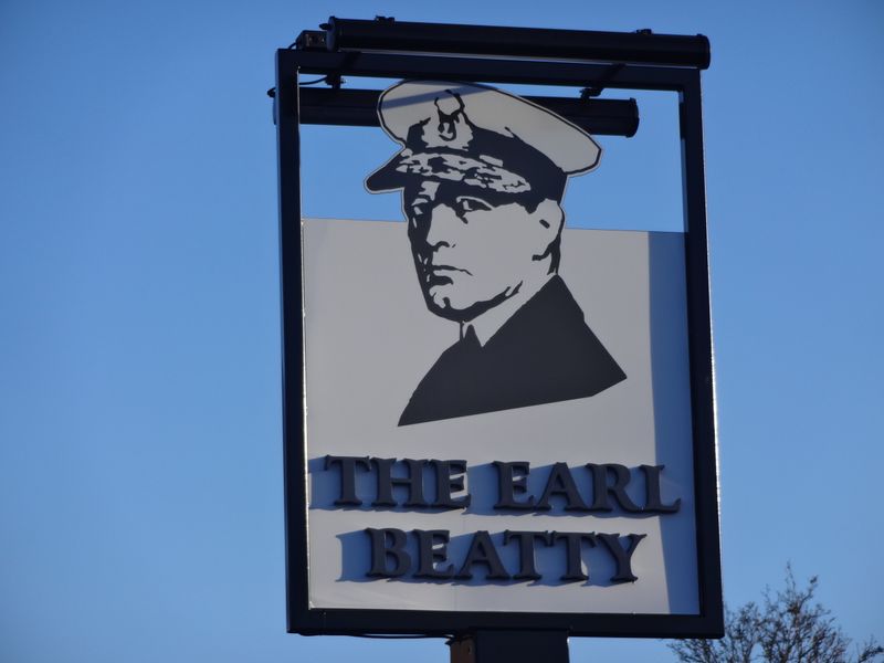Earl Beatty - Motspur Park. (Pub, Sign). Published on 15-12-2014