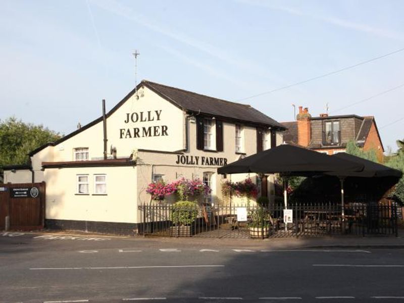 Jolly Farmer - Weybridge. (Pub, External, Key). Published on 11-08-2016