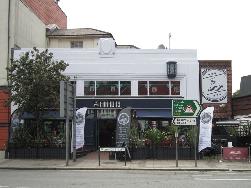 Faraday - Epsom. (Pub, External, Key). Published on 03-08-2014