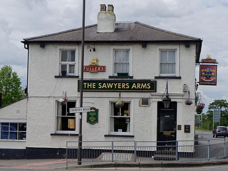 Sawyers Arms, Feltham. (Pub, External, Key). Published on 16-08-2024
