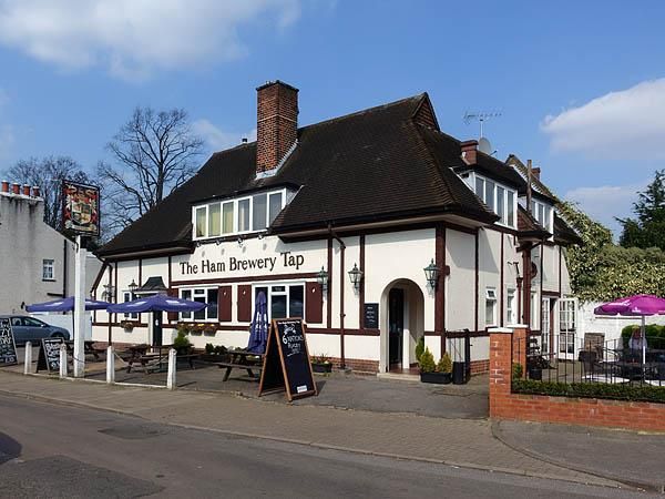 Ham Brewery Tap, Ham. (Pub, External, Sign, Key). Published on 29-03-2019