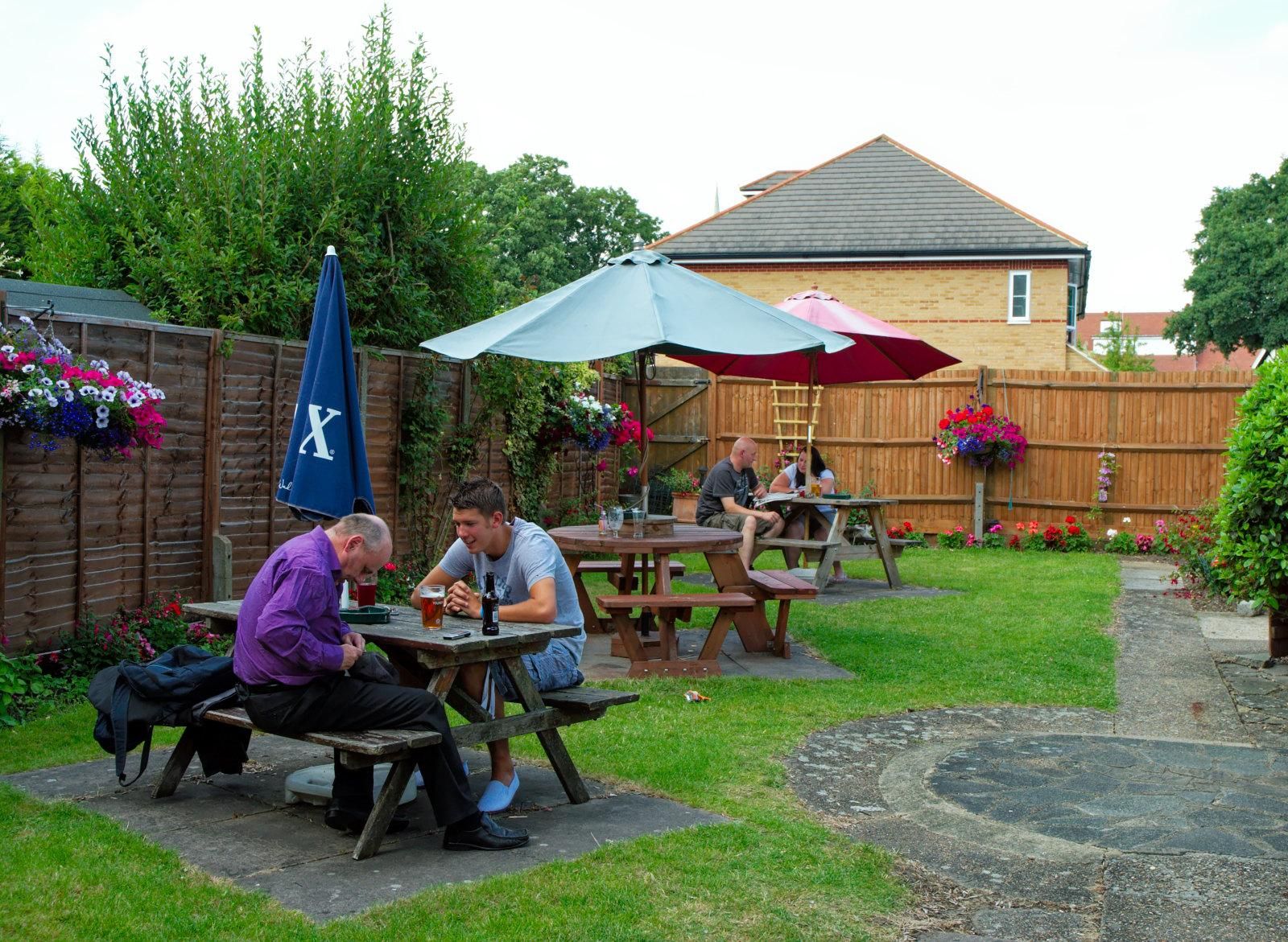 The Windmill, Hampton Hill - back garden (July 2011). (Pub, External, Garden). Published on 14-05-2026
