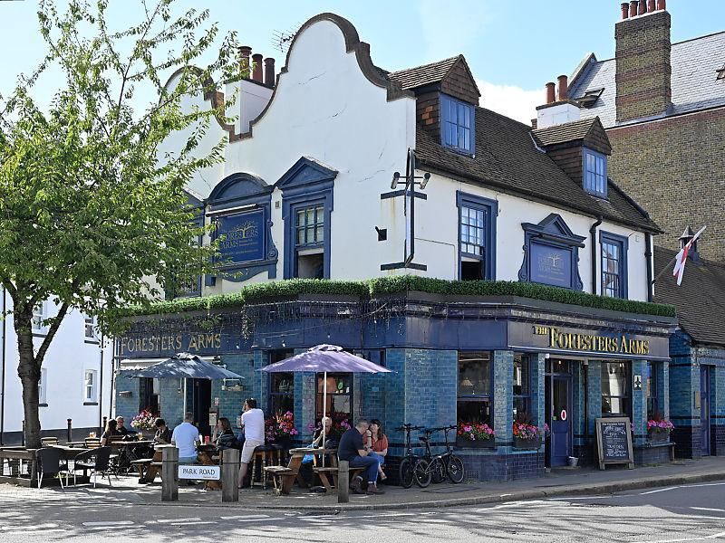 The Foresters Arms, Hampton Wick. (Pub, External, Customers, Key). Published on 10-08-2024 