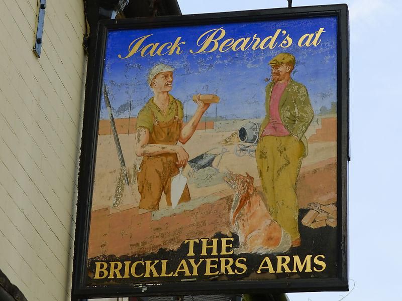 The Bricklayers Arms - Pub sign c2008. (External, Sign). Published on 15-08-2024