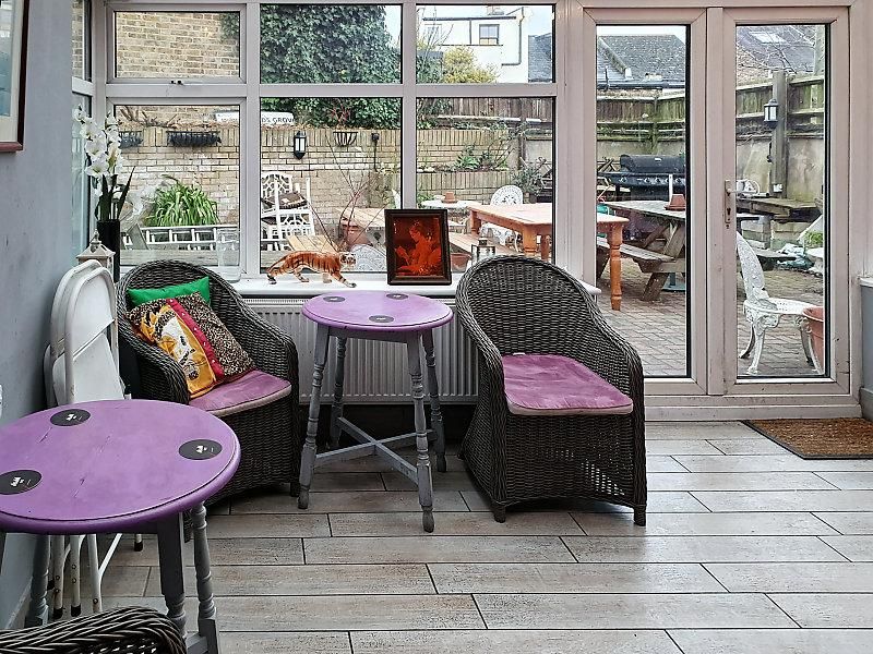 Victory Tavern - Conservatory view to garden (Feb 2023). (Pub). Published on 25-02-2023