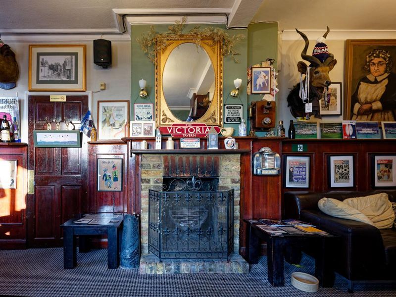 Old fireplace in main bar. (Pub). Published on 19-06-2025 