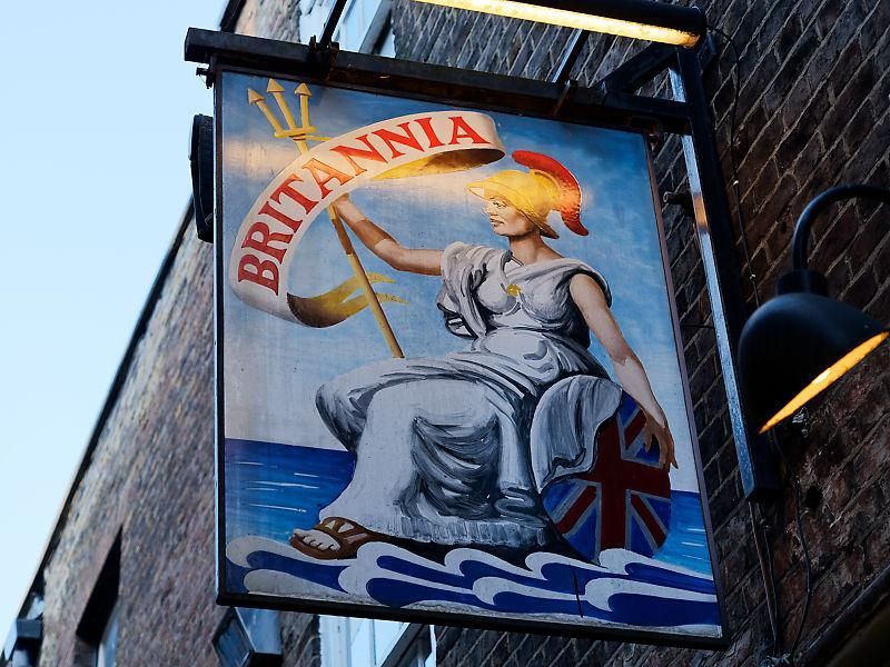 The Britannia. (External, Sign). Published on 18-08-2024