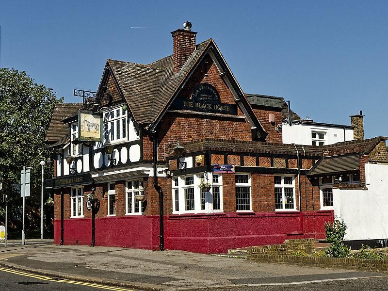 Black Horse,  Hounslow. (Pub, External, Key). Published on 12-02-2023
