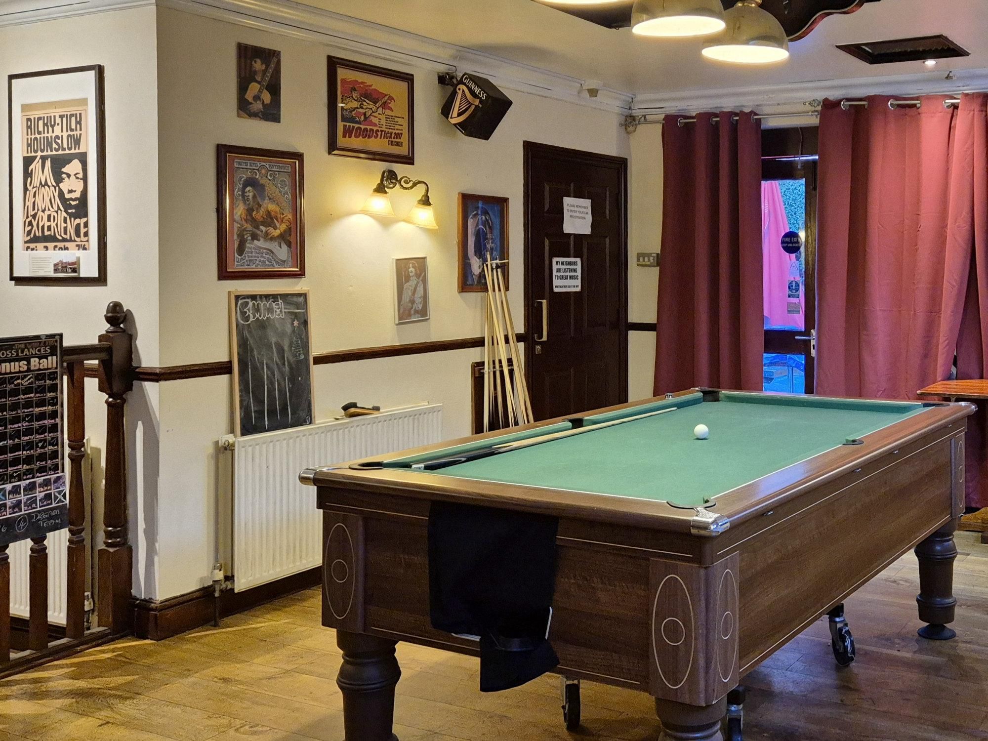 Pool Table area (Sept. 2026). (Pub). Published on 02-09-2026