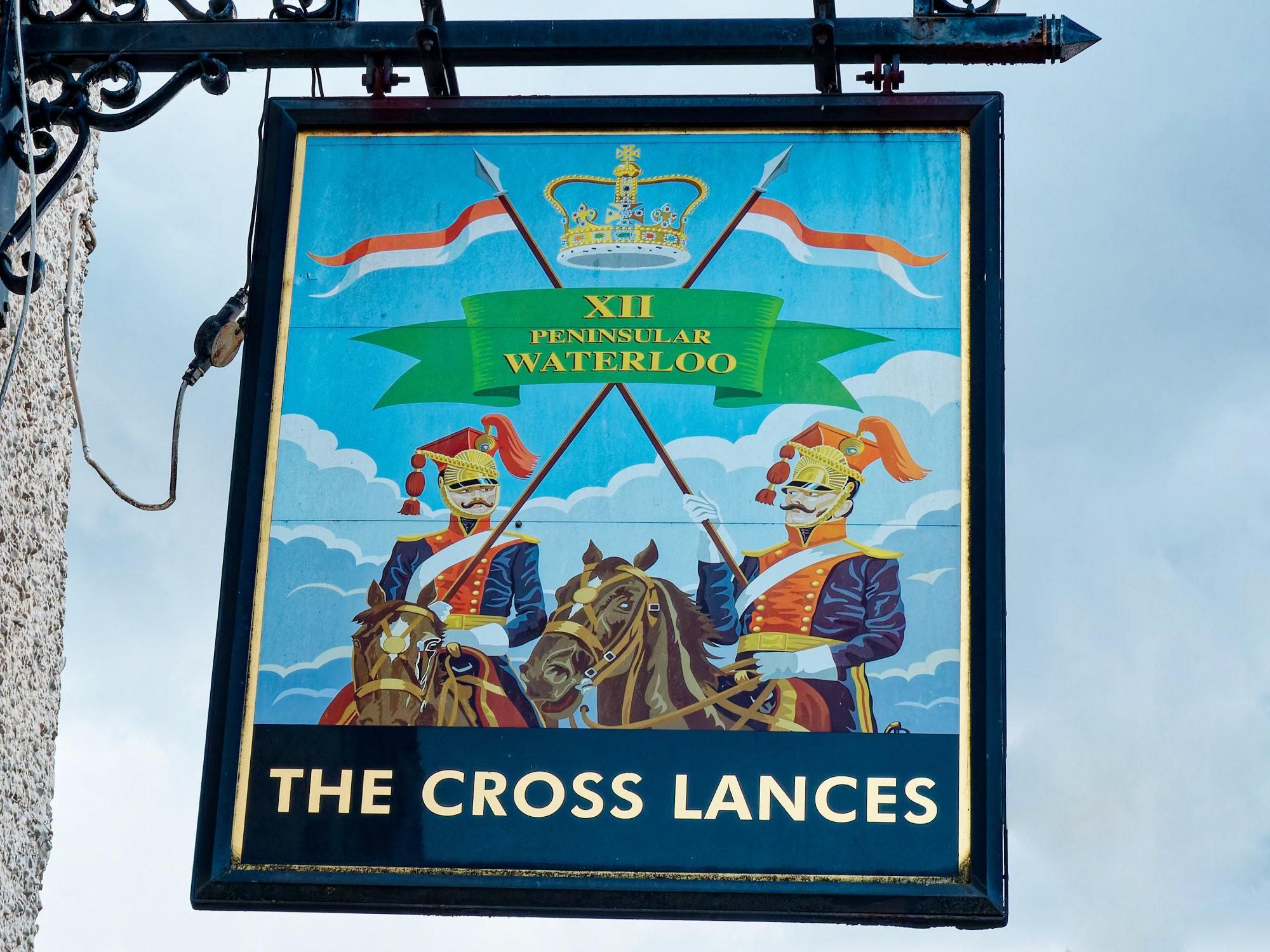 Cross Lances, Hounslow - pub sign September 2026. (Sign). Published on 02-09-2026