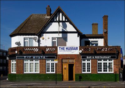 The Hussar,  Hounslow. (Pub, External, Key). Published on 06-03-2013