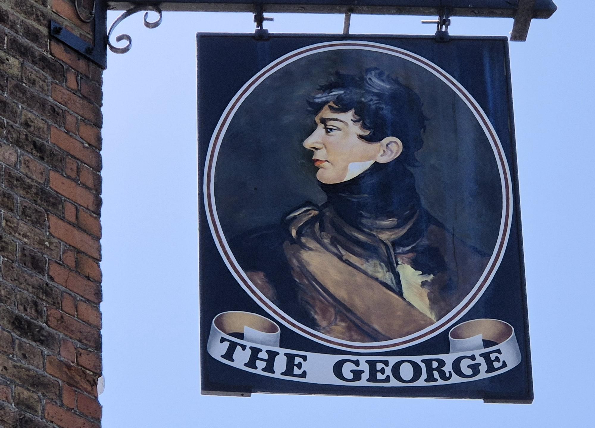 The George, Isleworth. Photo taken August 2026). (External, Sign). Published on 14-08-2026