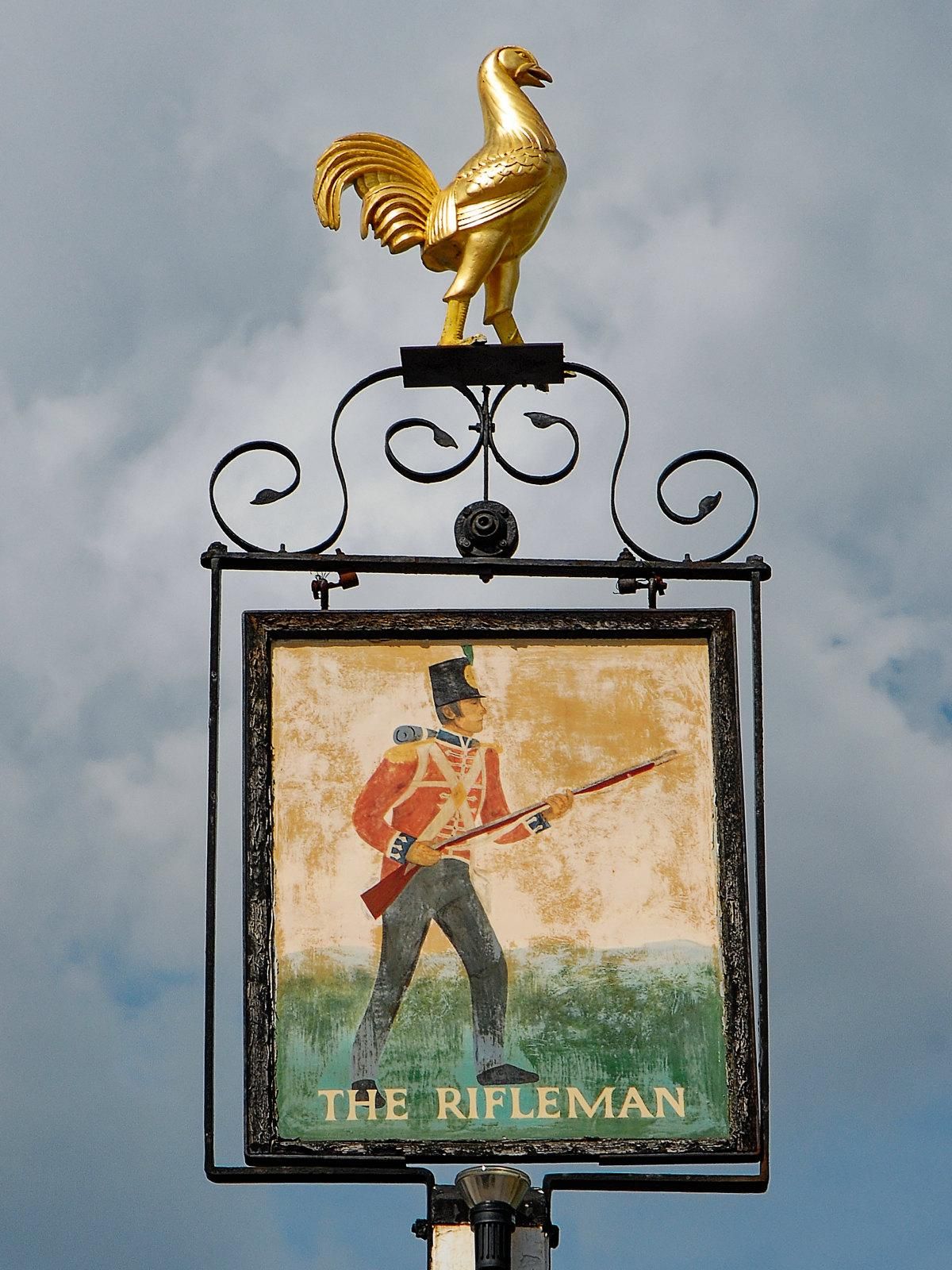 The original pub sign (April 2011). (External, Sign). Published on 08-03-2026